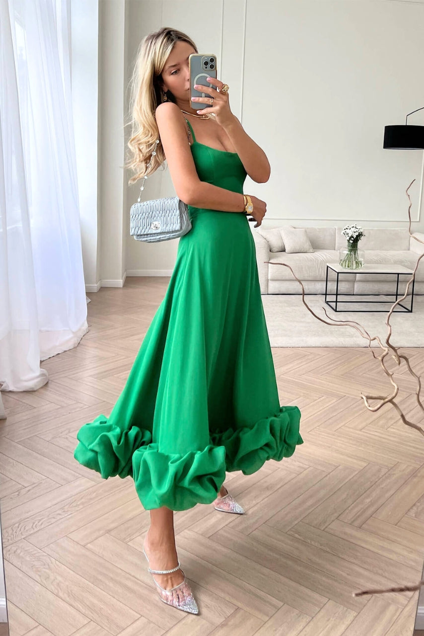Berenice – Ruffled Hem Midi Dress