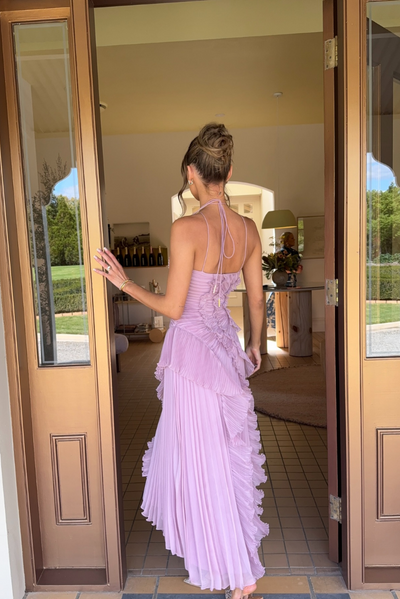 Brilliana – One-Shoulder Ruffled Evening Gown