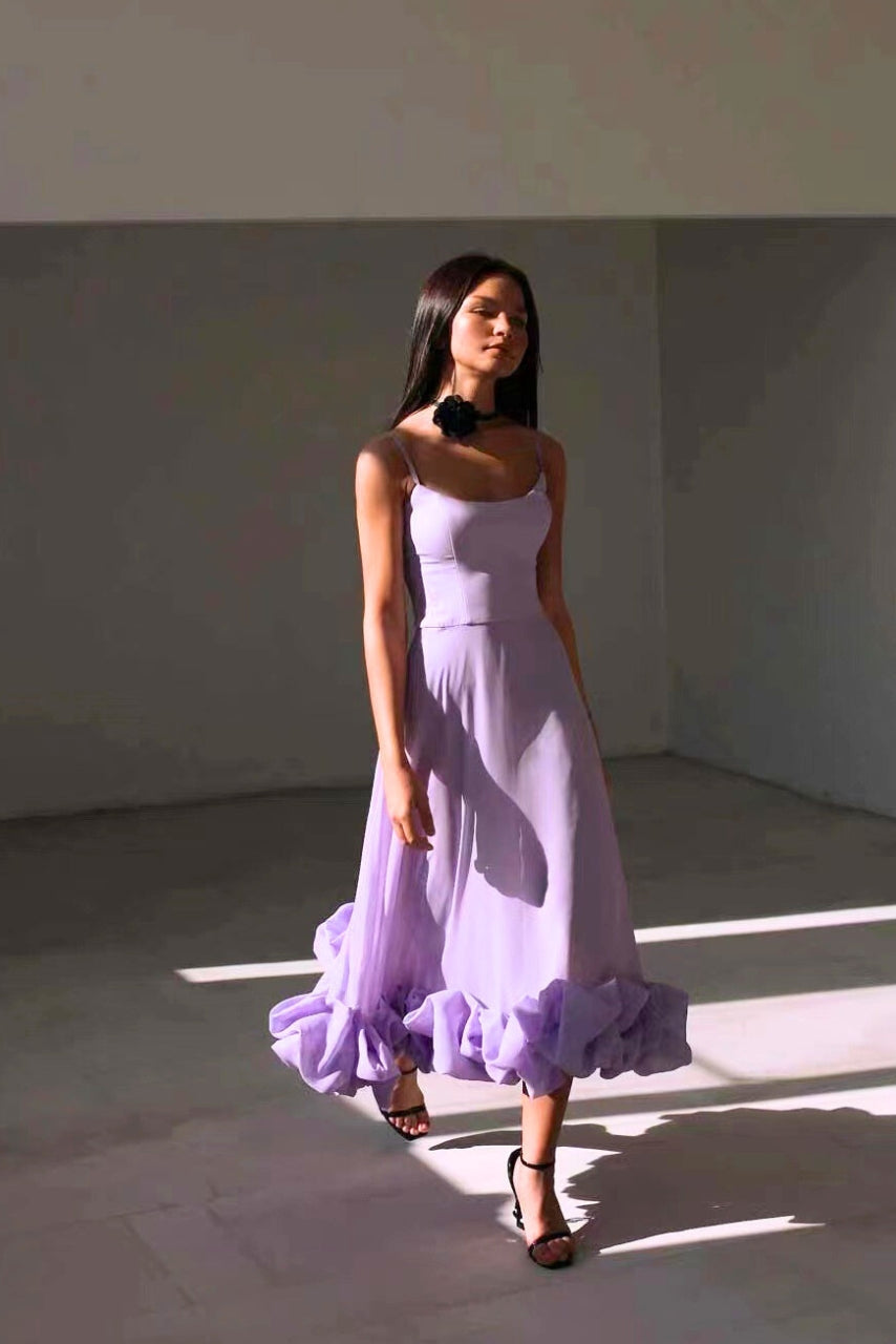 Berenice – Ruffled Hem Midi Dress