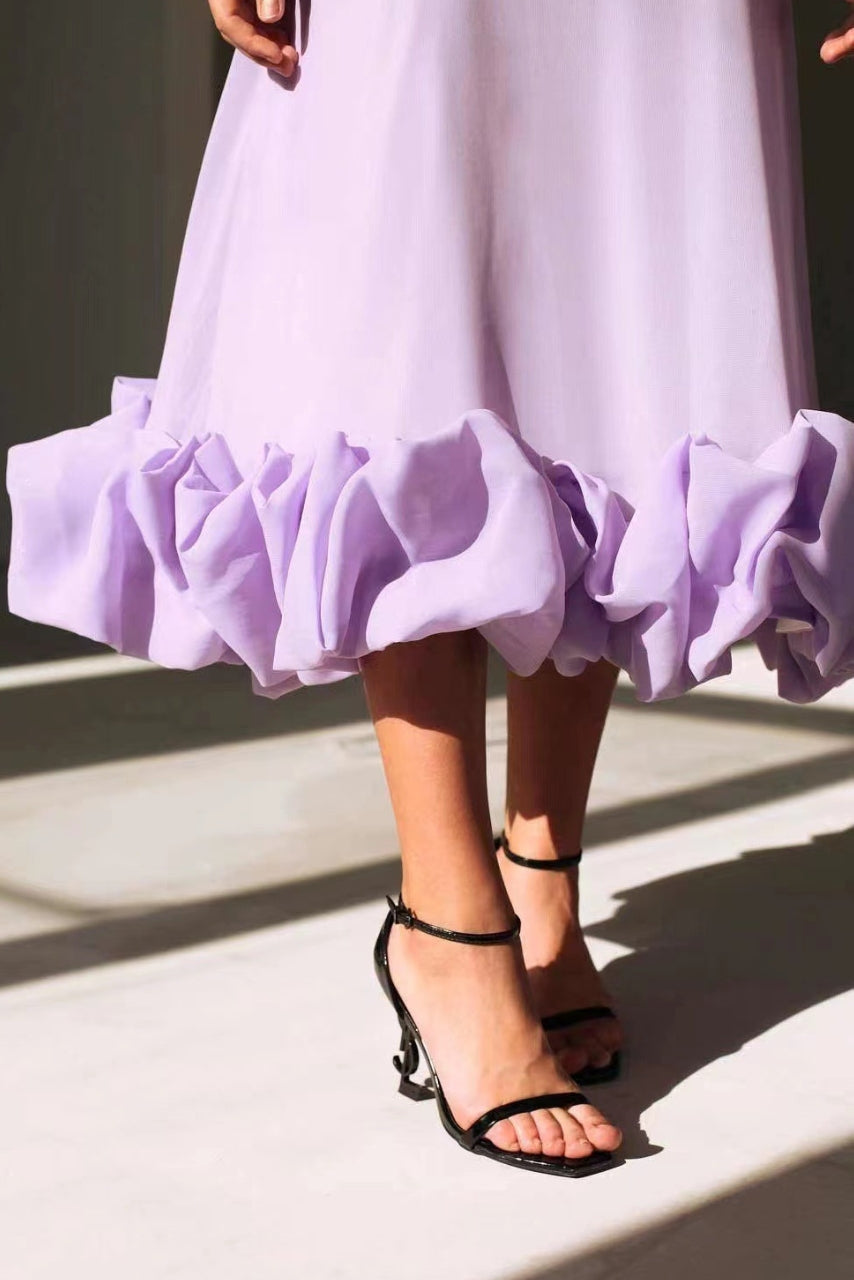 Berenice – Ruffled Hem Midi Dress