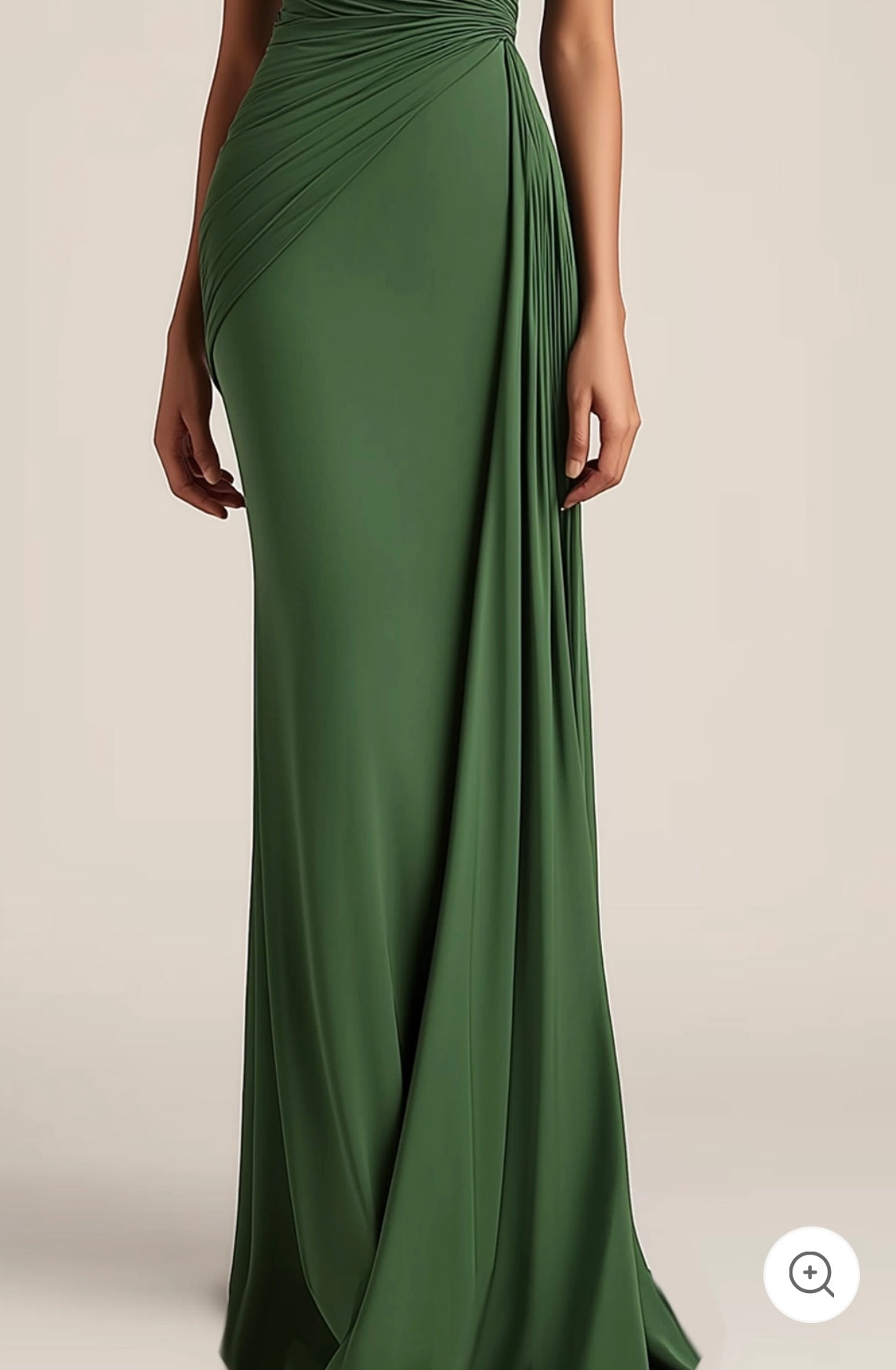 Hannele – One-Shoulder Ruched Evening Gown