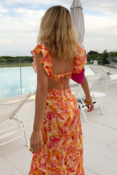 Judita – Sunset Bloom Maxi Dress