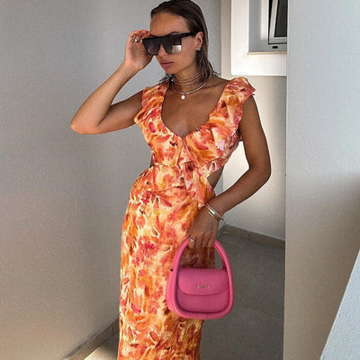 Judita – Sunset Bloom Maxi Dress