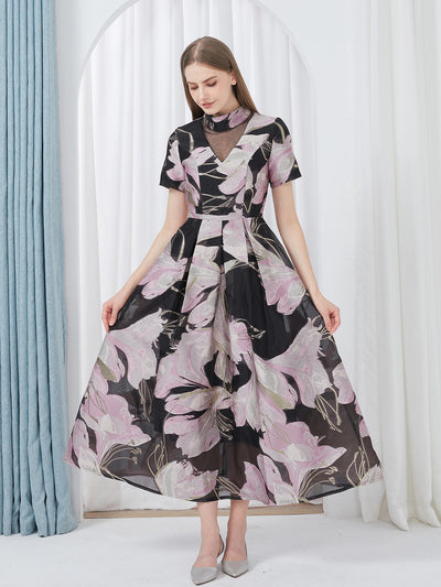 Liora | Midnight Blossom Dress