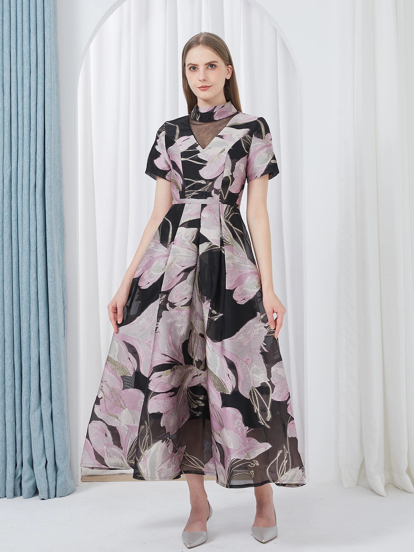 Liora | Midnight Blossom Dress