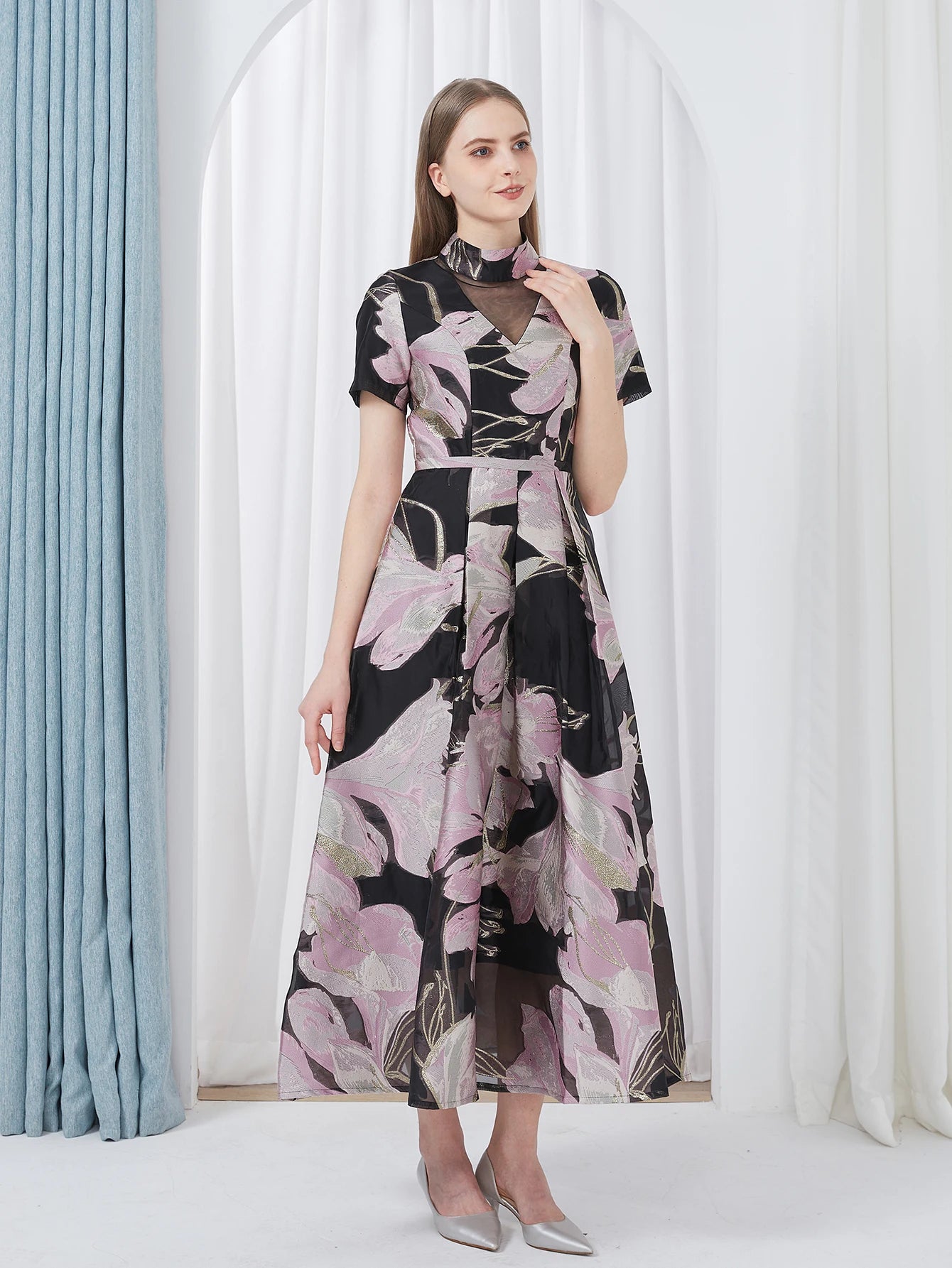 Liora | Midnight Blossom Dress