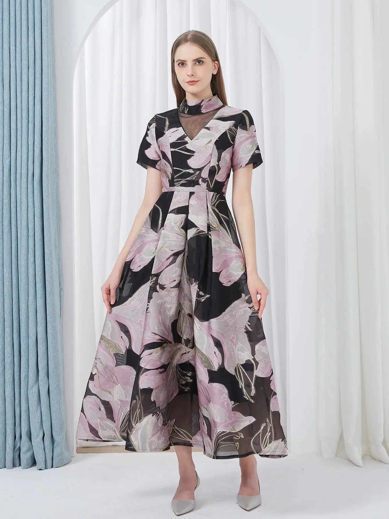 Liora | Midnight Blossom Dress