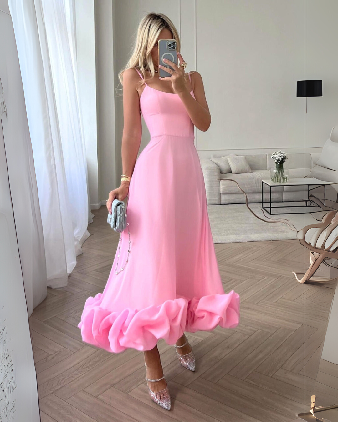 Berenice – Ruffled Hem Midi Dress