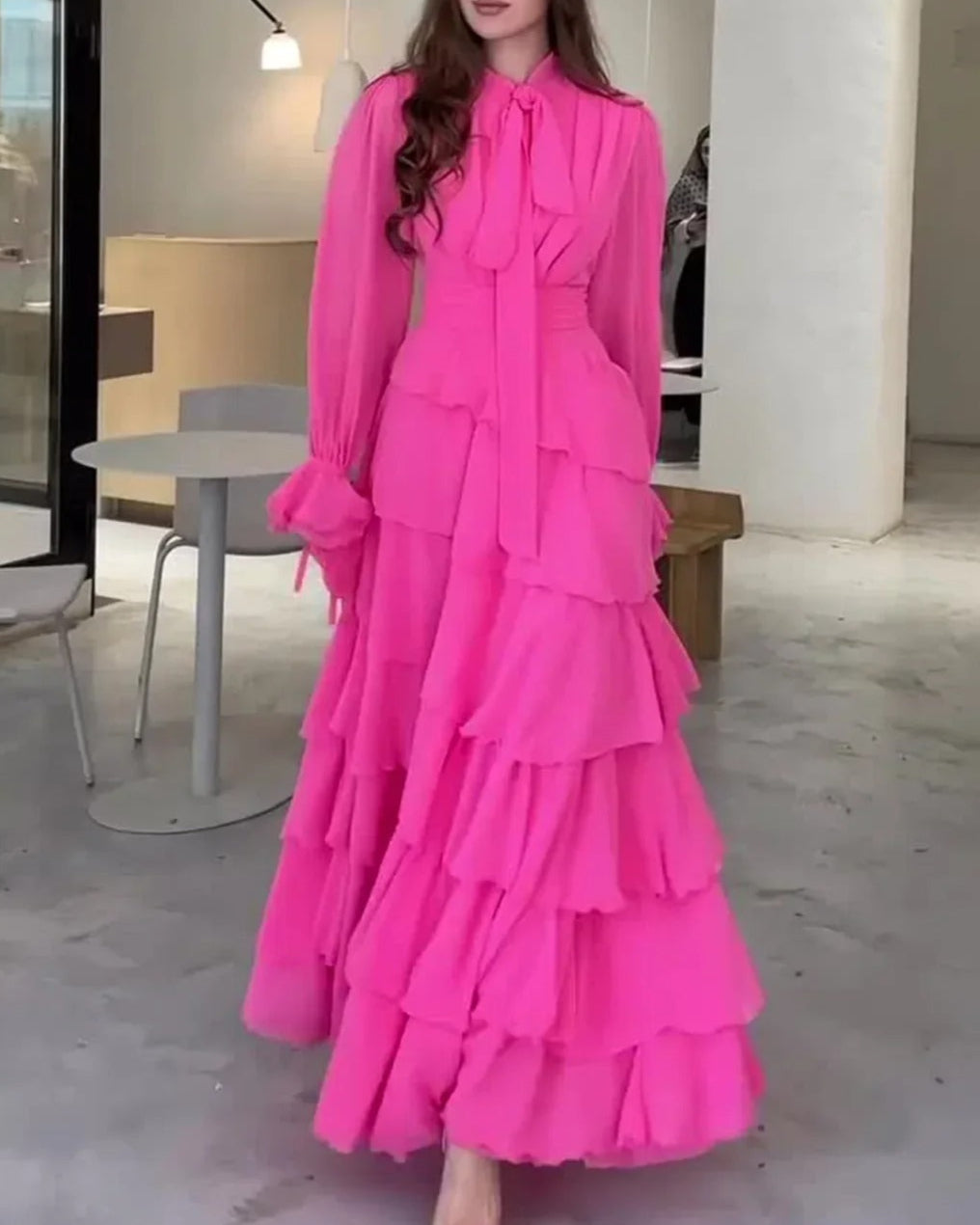 Rosé Ruffle Dress™
