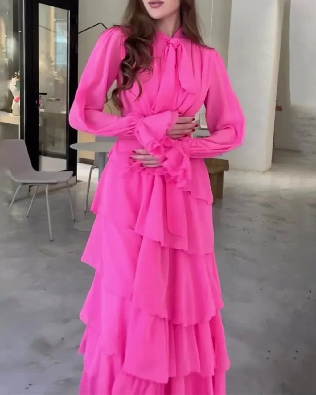 Rosé Ruffle Dress™